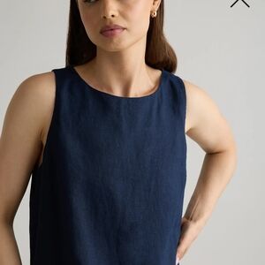 100% European Linen Tank Mini Dress NWT